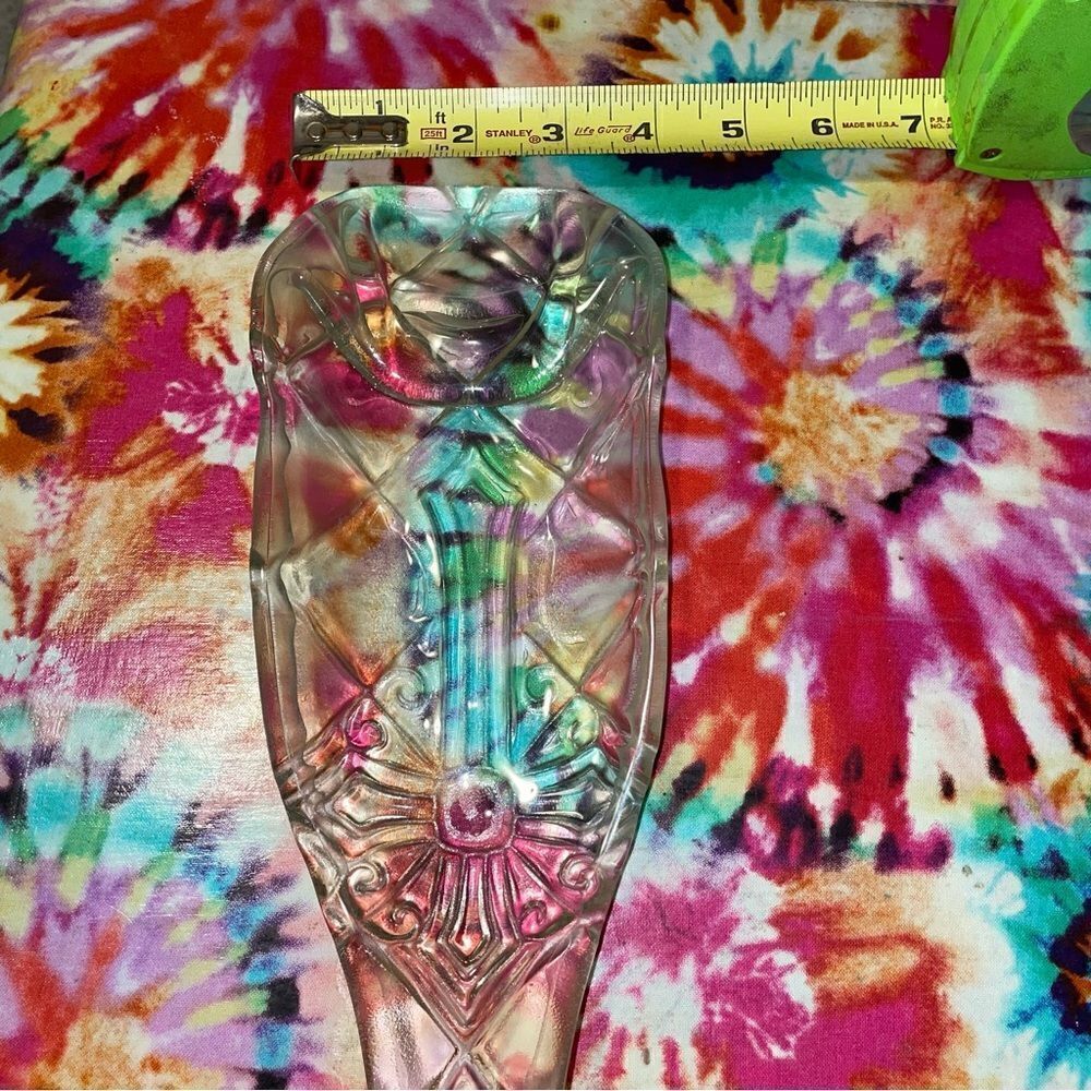Glass bottle spoon rest-server made of up-cycled bottles - Picture 3 of 9